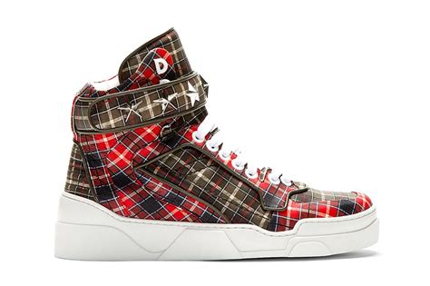 givenchy red plaid tyson hightops|Buy Givenchy Tyson Star High.